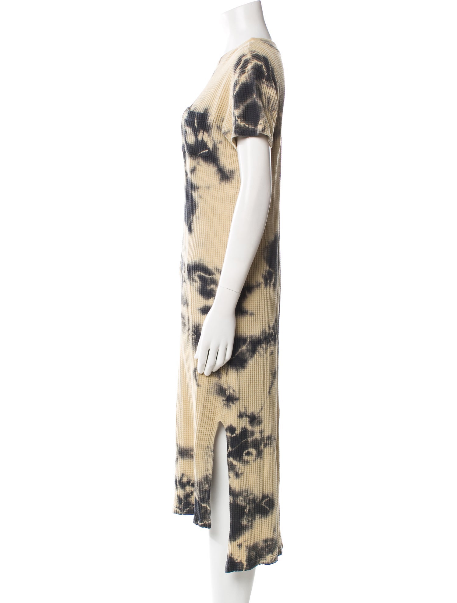 Electric & Rose Tie-Dye Print Midi Length Dress