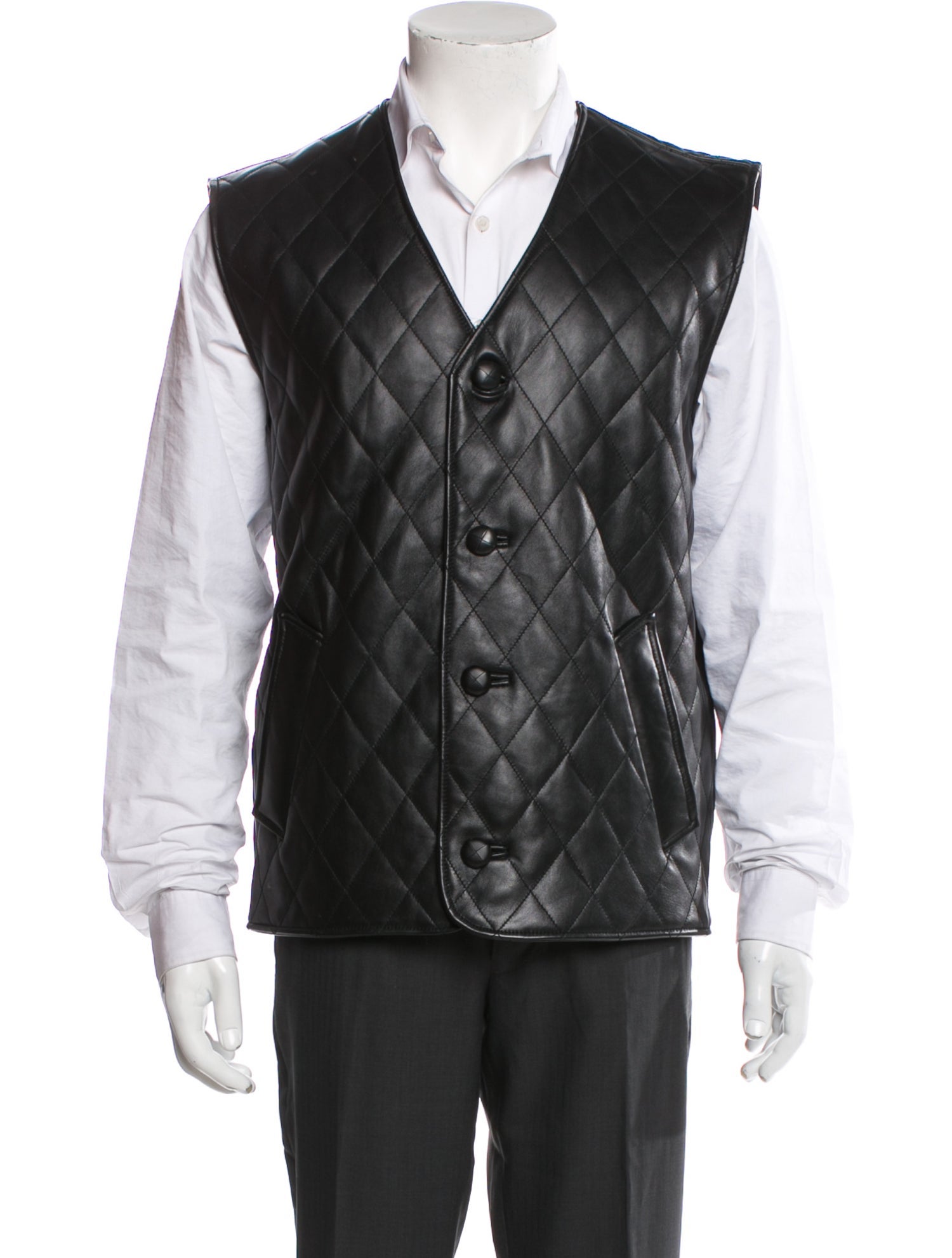 Ernest W. Baker Leather Vest