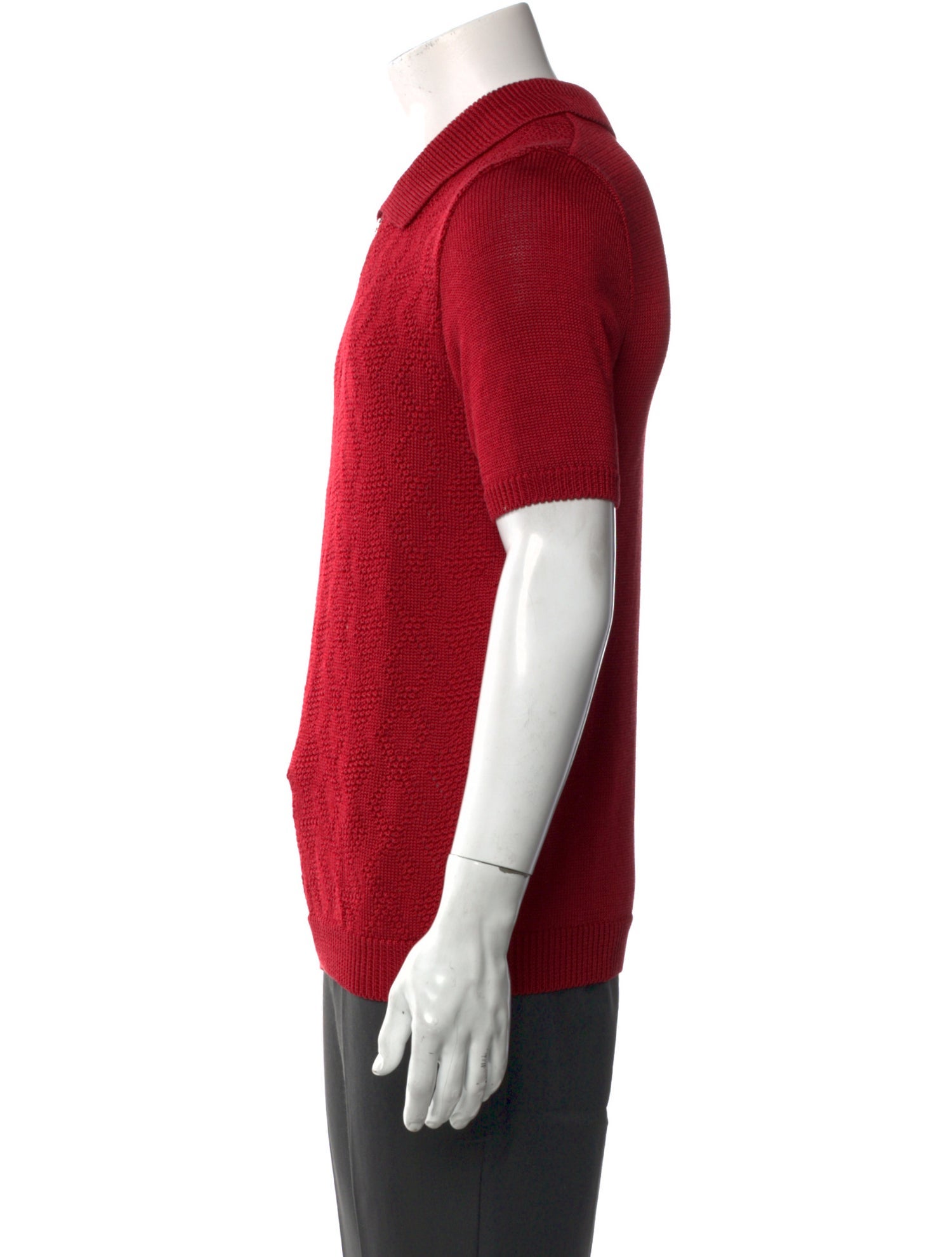 Ernest W. Baker Collar Short Sleeve Polo Sweater