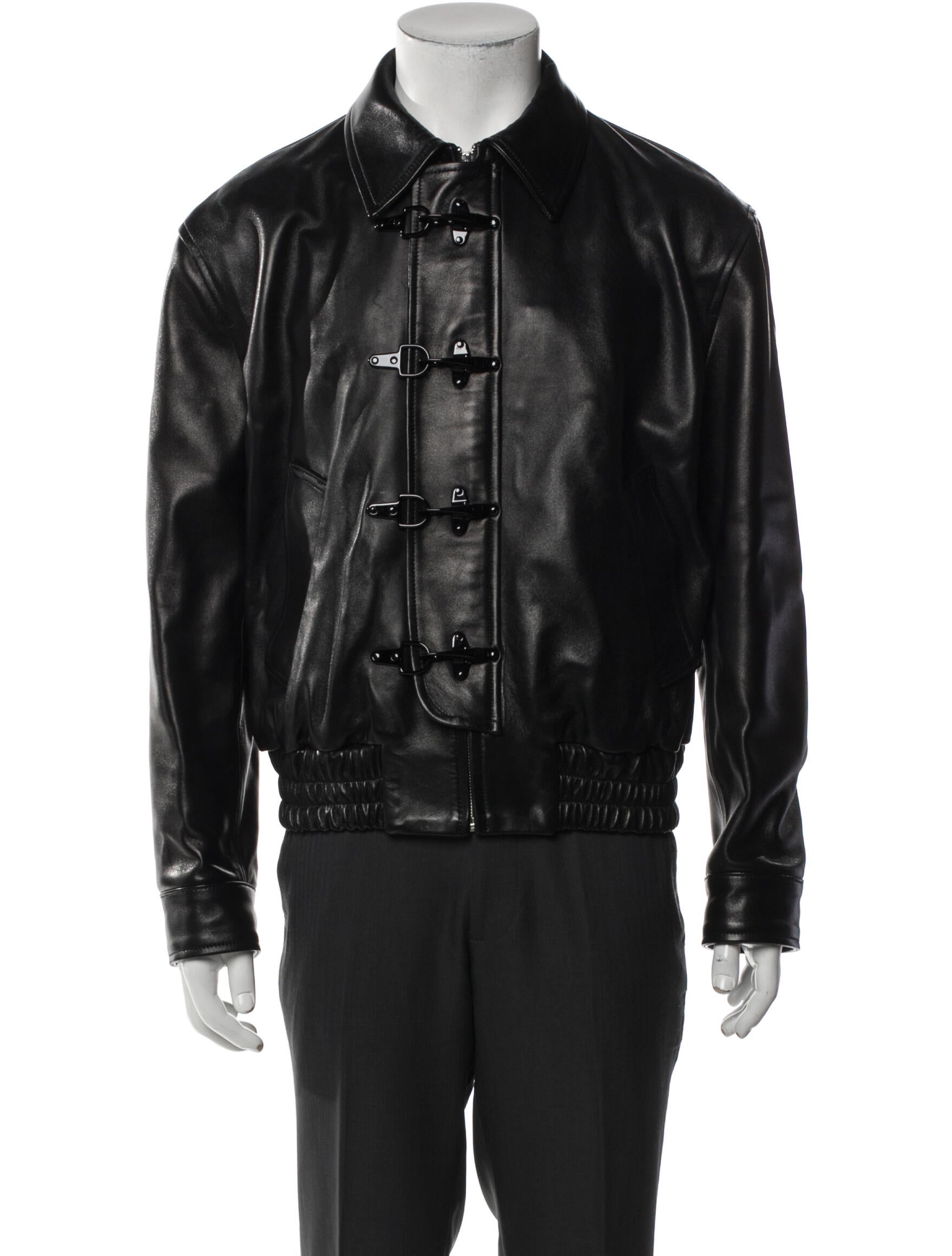 Ernest W. Baker Lamb Leather Moto Jacket