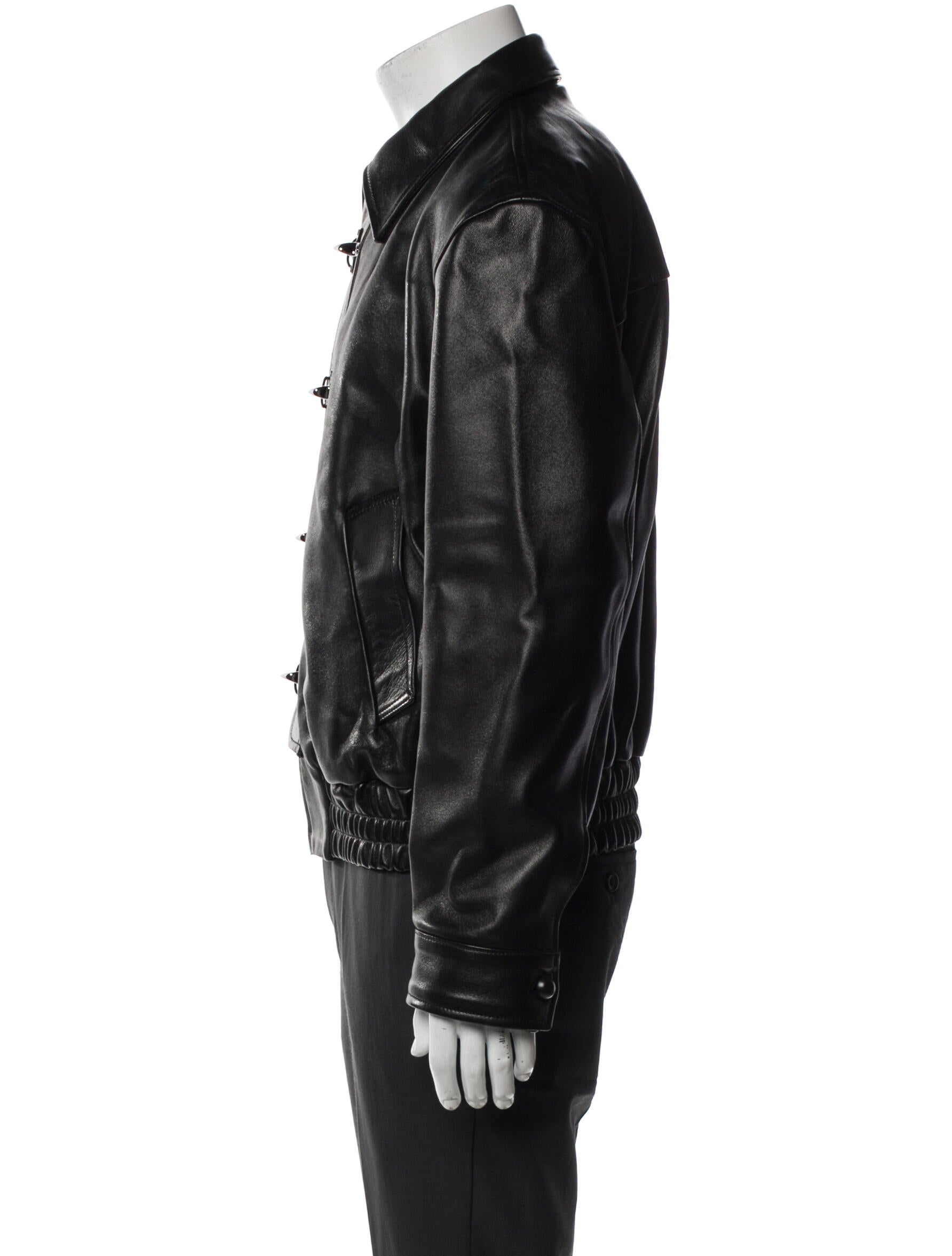 Ernest W. Baker Lamb Leather Moto Jacket