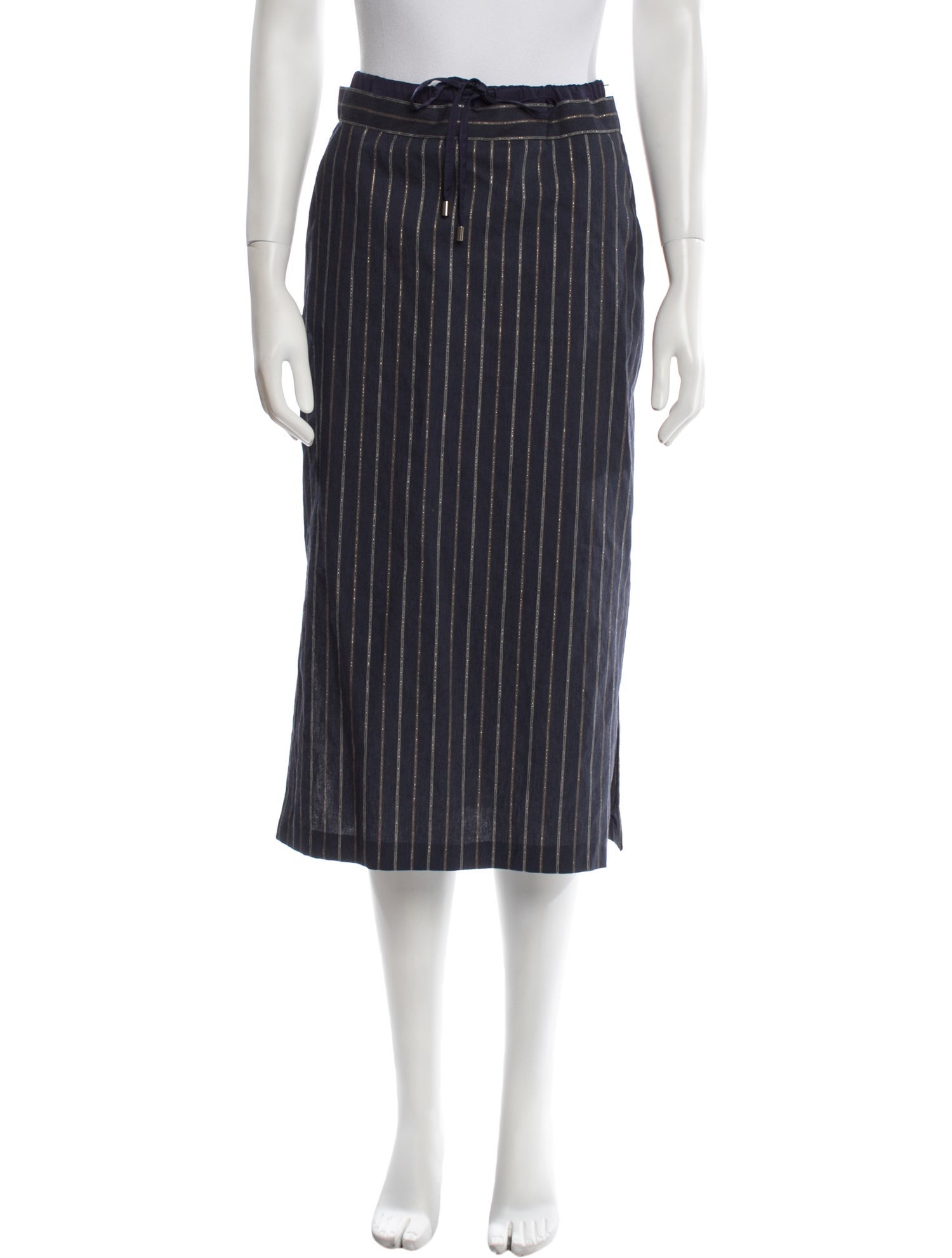 Ermanno Firenze Wool Midi Length Skirt