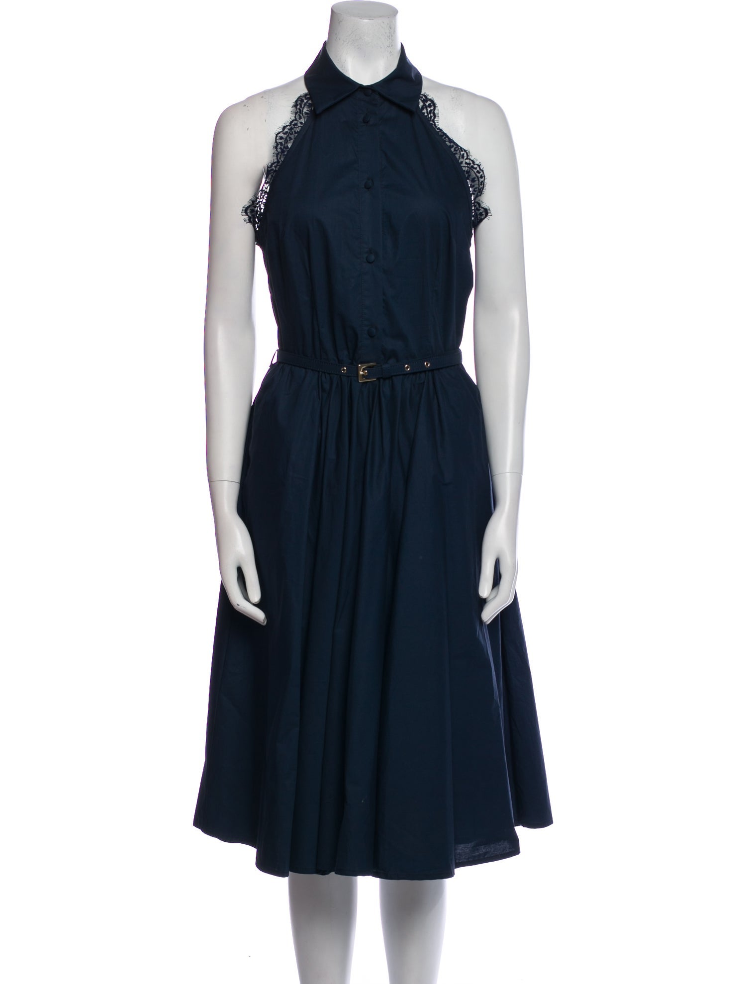 Ermanno Firenze Halterneck Midi Length Dress