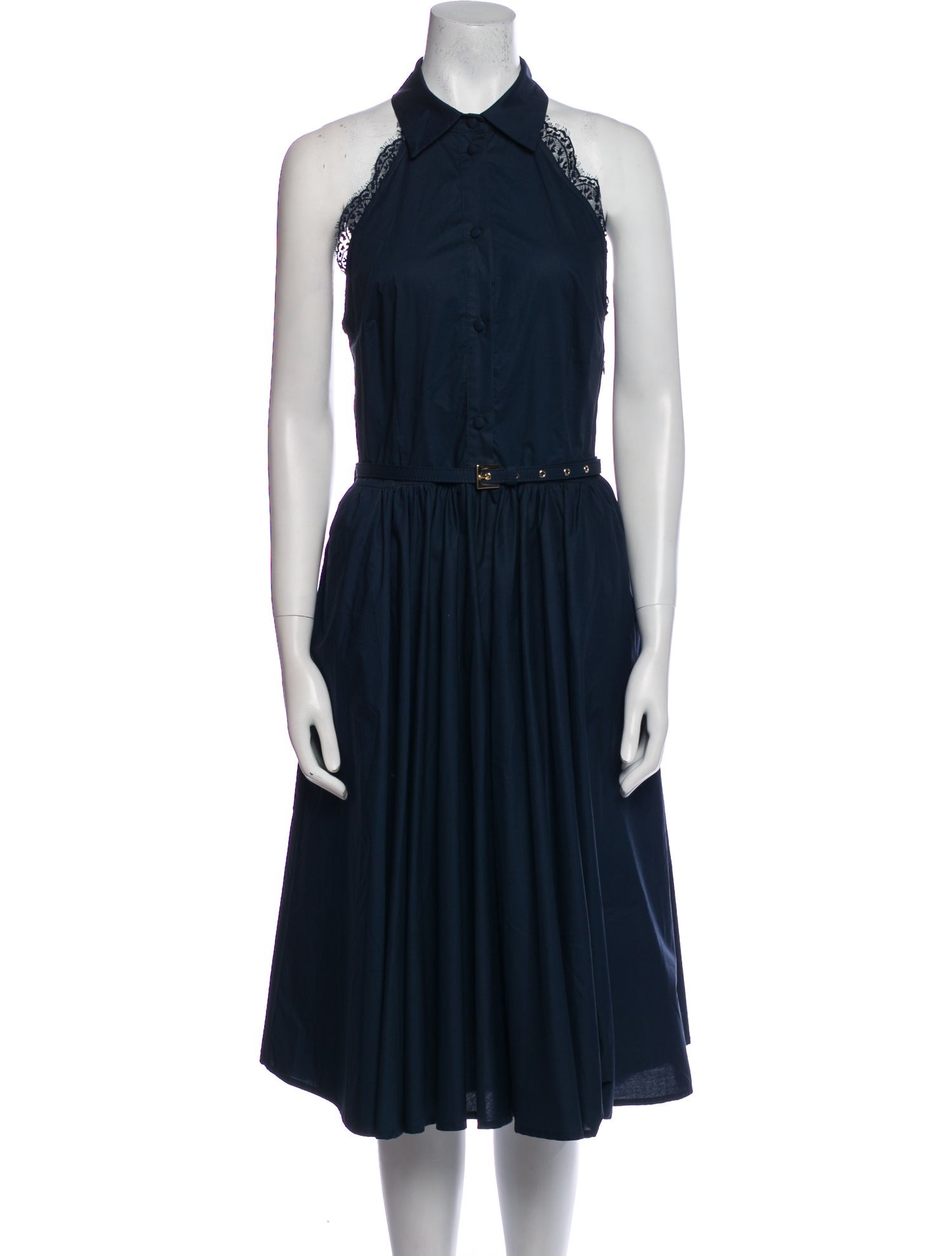 Ermanno Firenze Halterneck Midi Length Dress