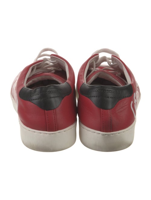 ERMANNO Ermanno Scervino Leather Graphic Print Sneakers