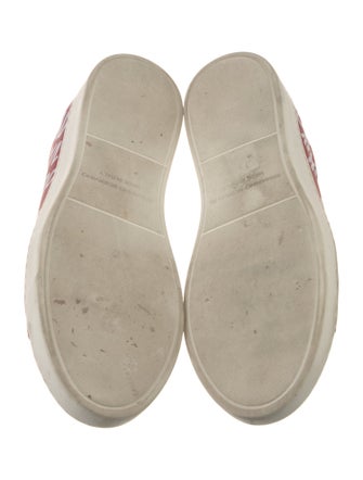 ERMANNO Ermanno Scervino Leather Graphic Print Sneakers