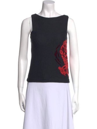 ERMANNO Ermanno Scervino Wool Printed Top