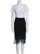 ERMANNO Ermanno Scervino Wool Mesh Accents Skirt Set