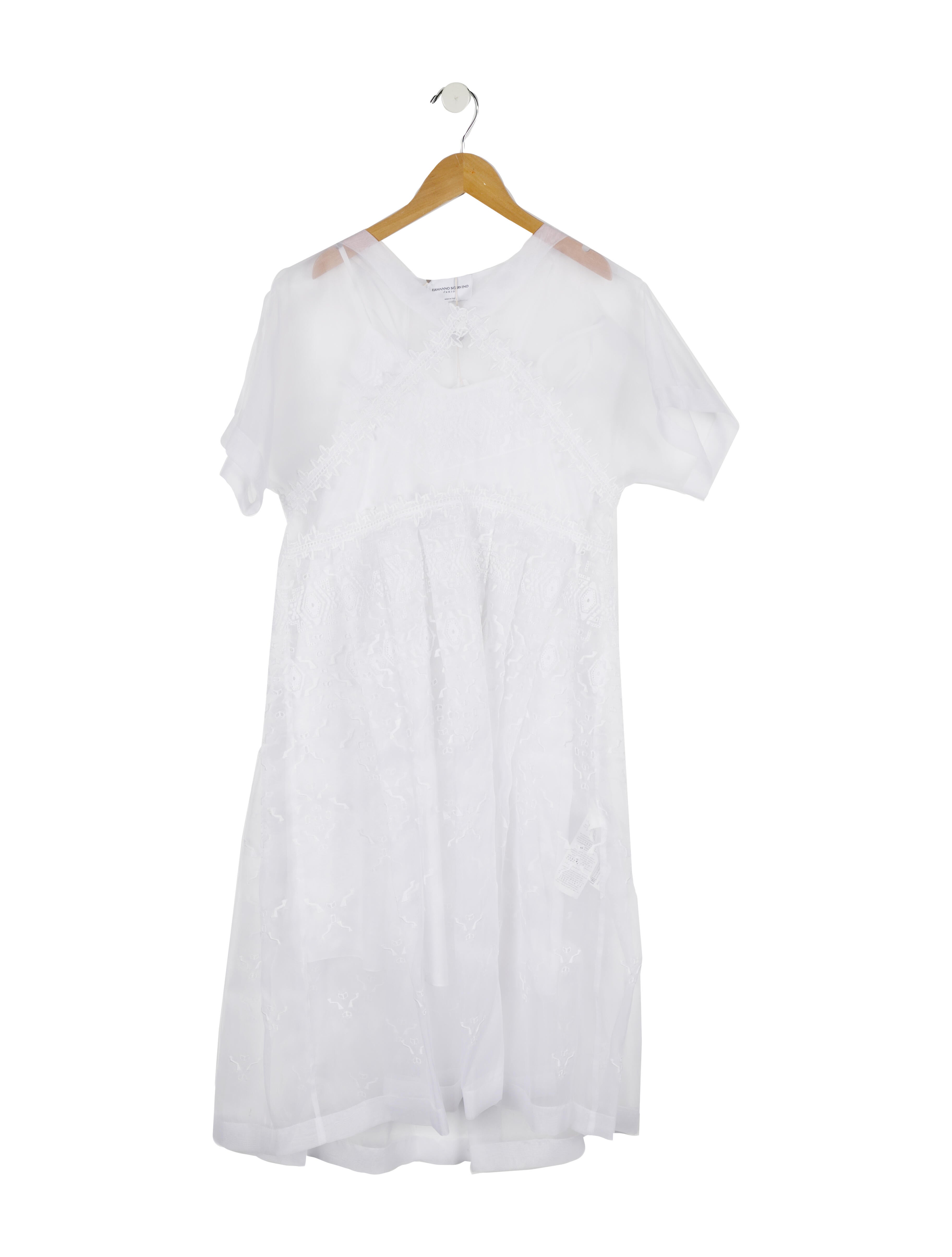 Ermanno Scervino Junior Girls' Embroidered Short Sleeve Dress w/ Tags