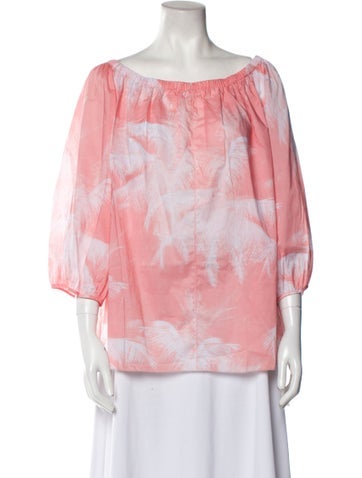Escada Sport Tops Tie-Dye Print Scoop Neck Blouse Us12, De42 | XL