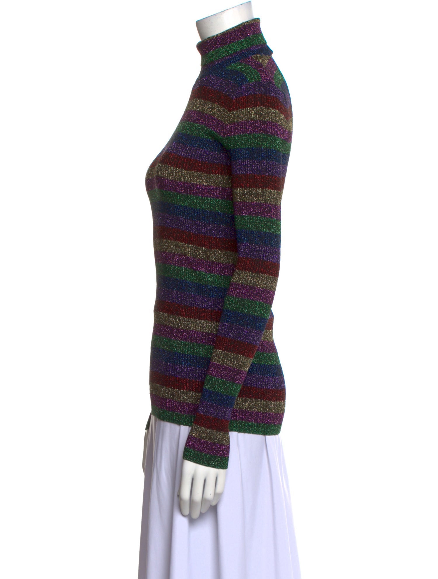 Escada Sport Striped Turtleneck Sweater