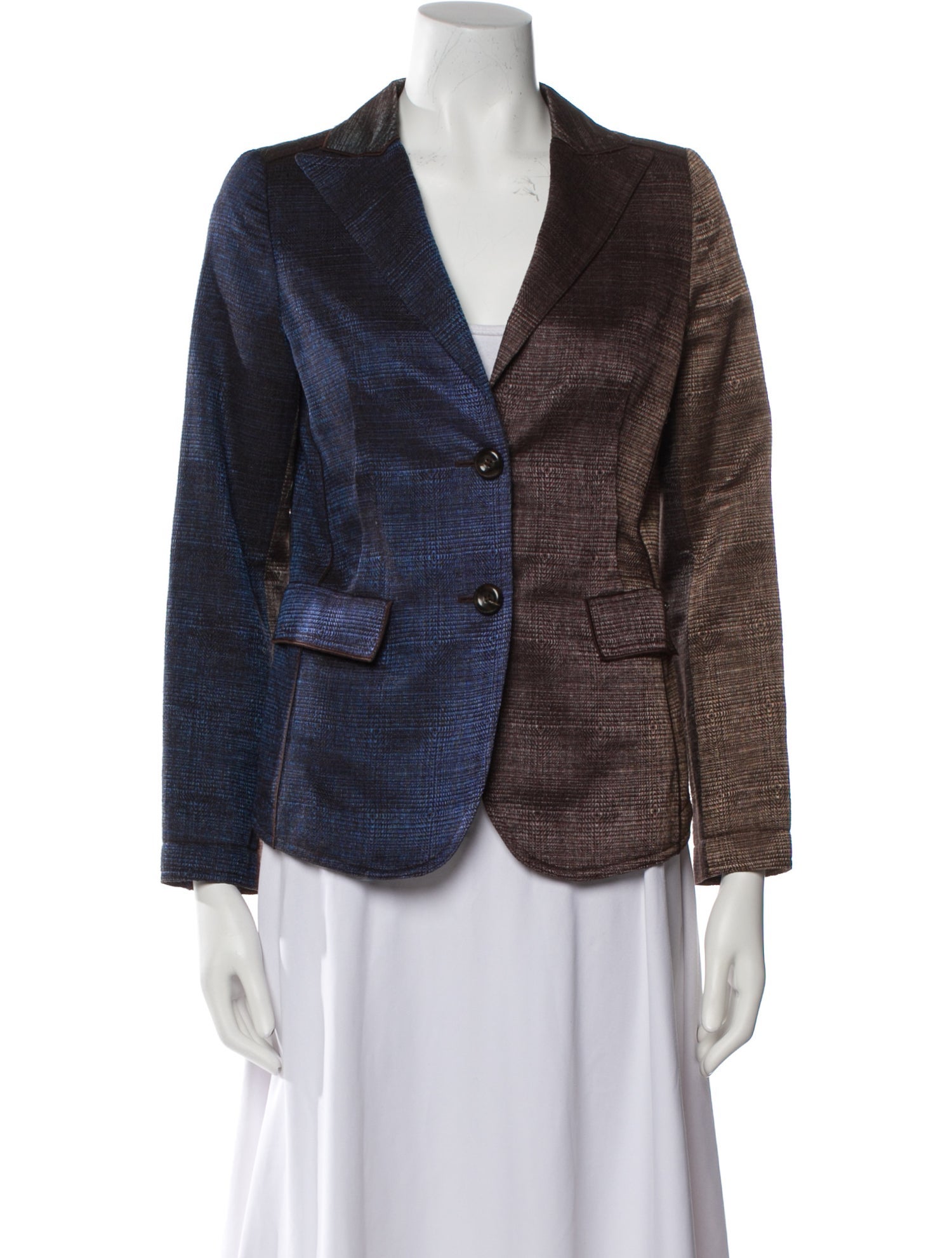 Escada Sport Colorblock Pattern Blazer