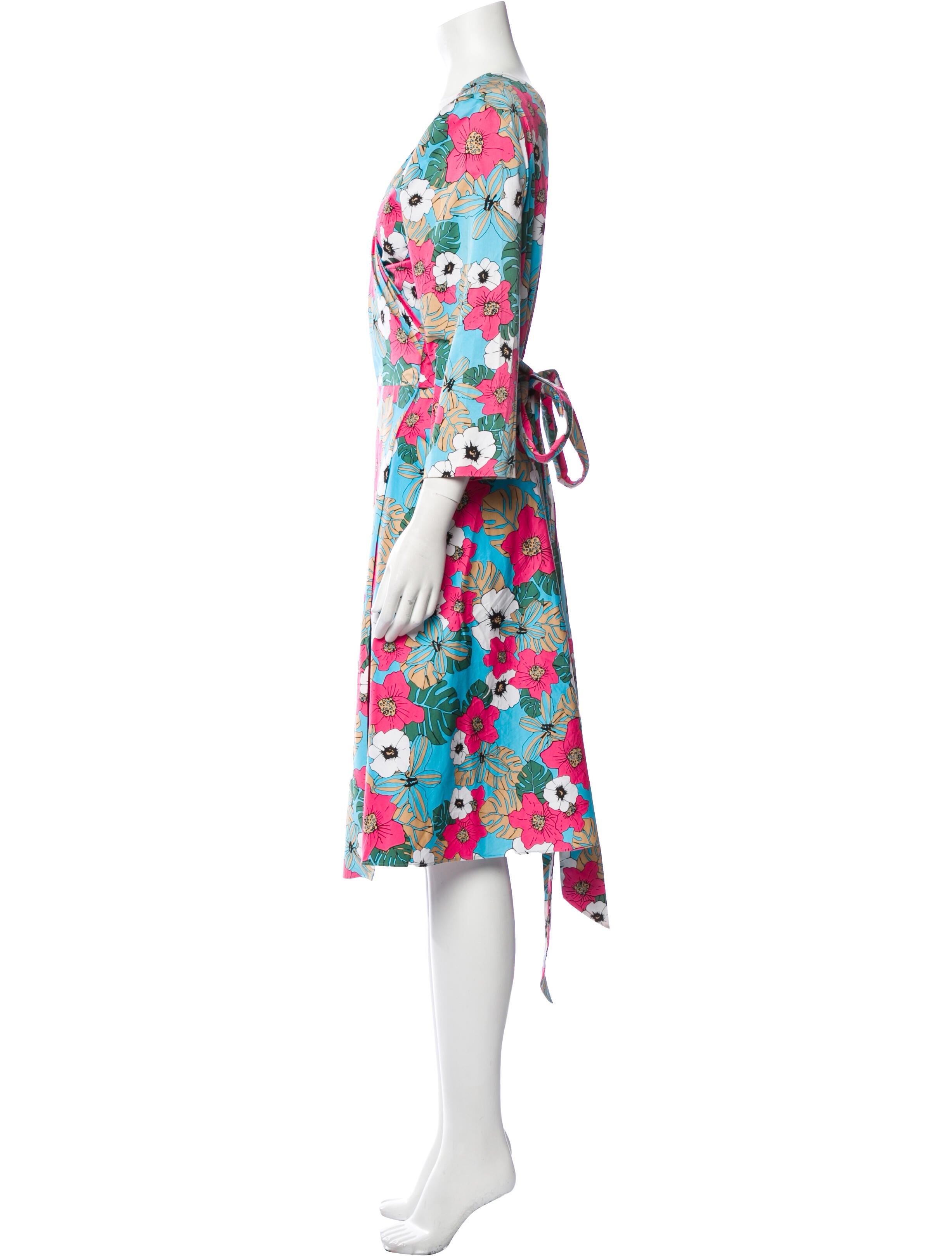 Escada Sport Floral Print Midi Length Dress