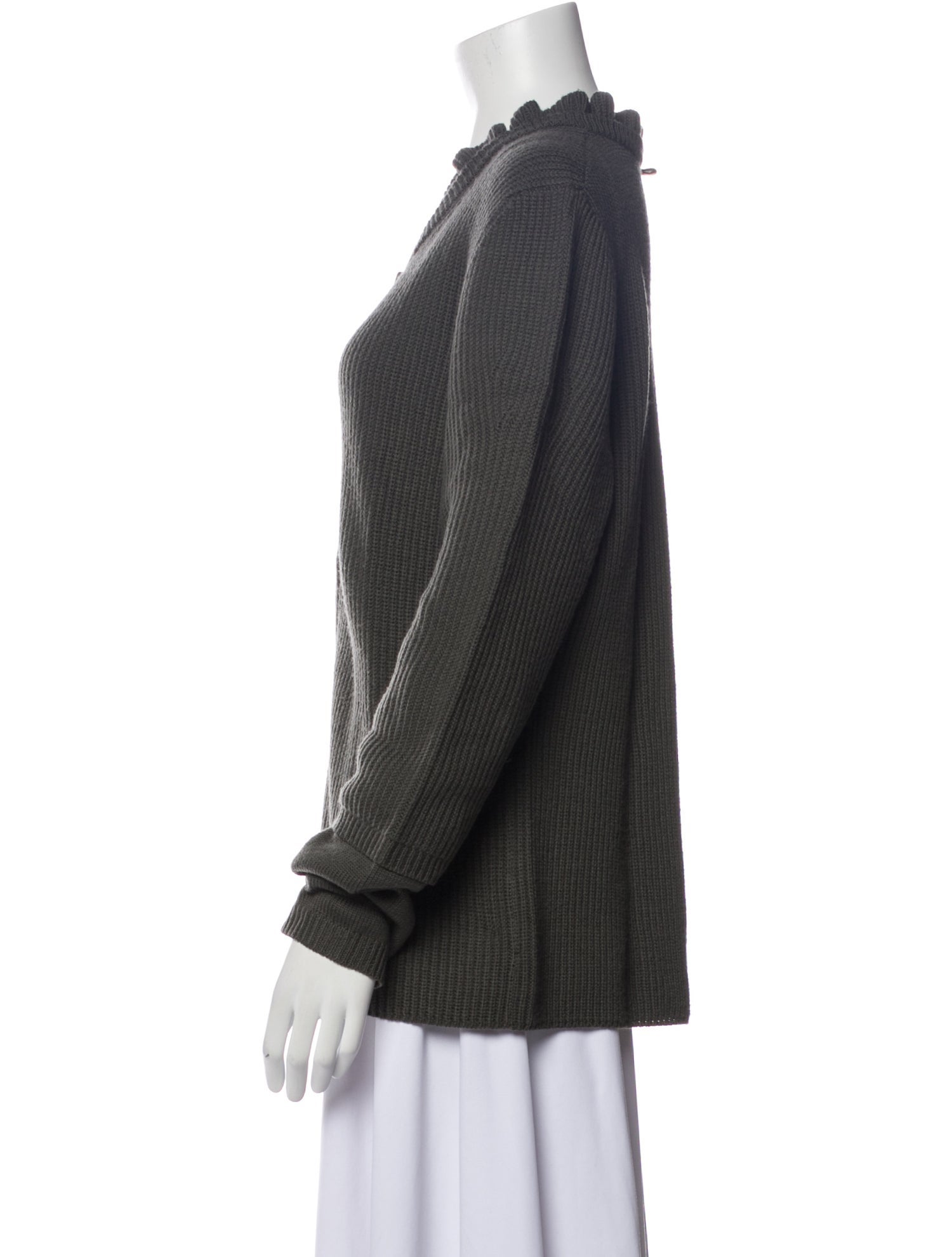 Escada Sport Virgin Wool Scoop Neck Sweater