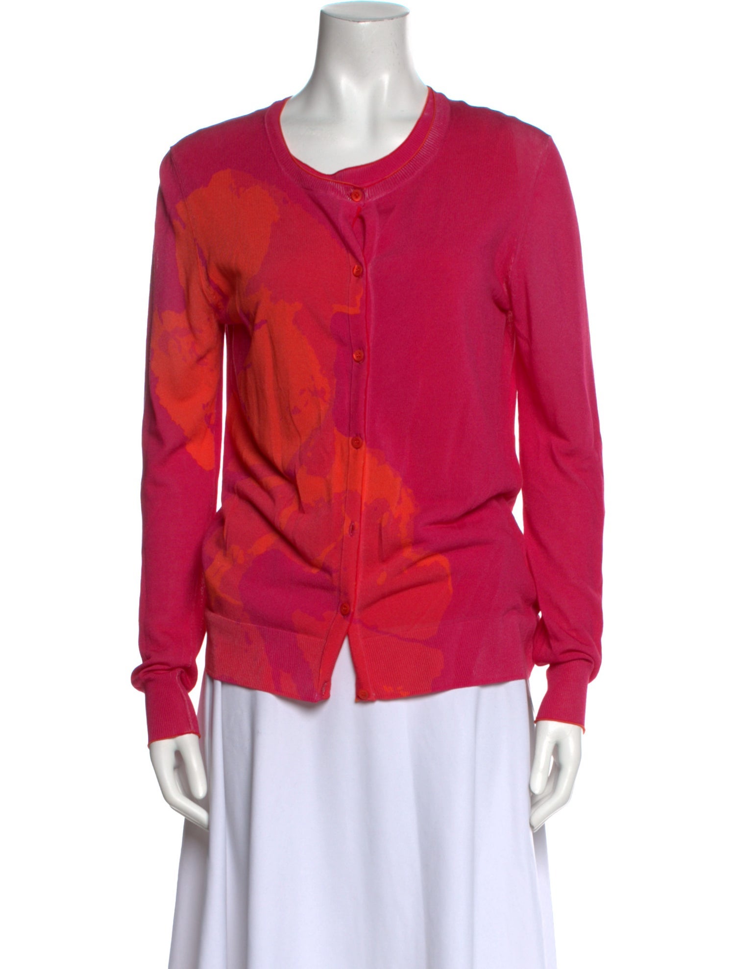 Escada Sport Printed Scoop Neck Sweater