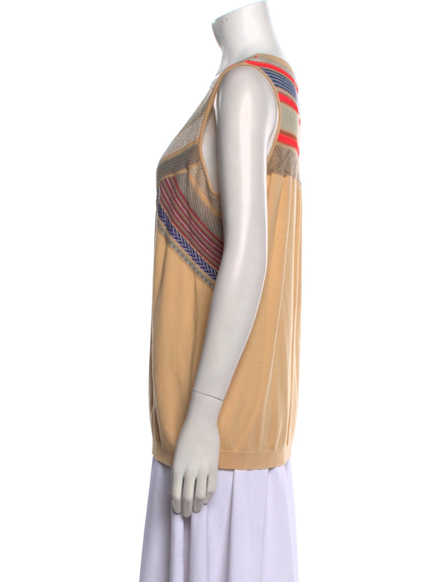 Escada Sport Striped Scoop Neck Sweater