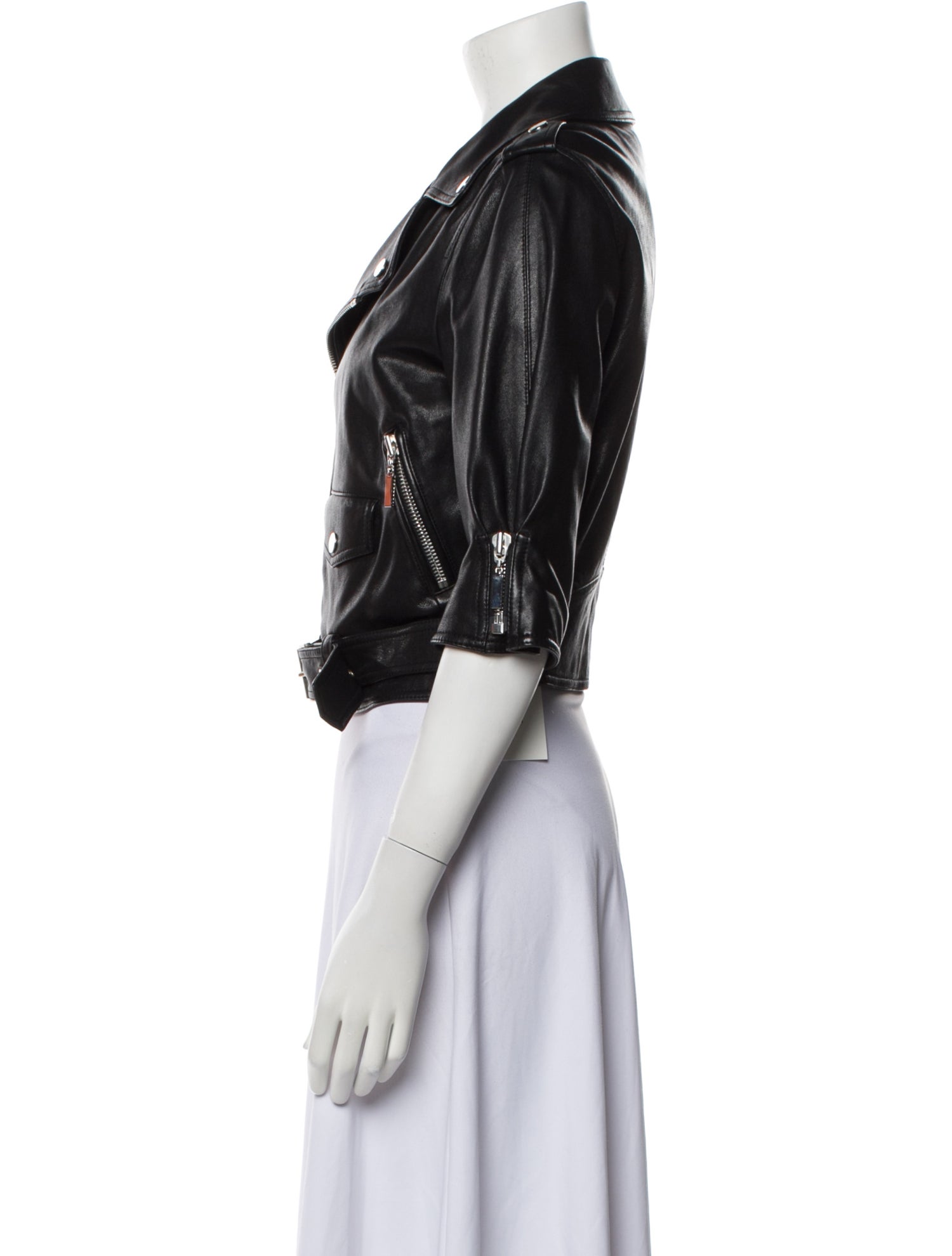 Escada Sport Lamb Leather Biker Jacket