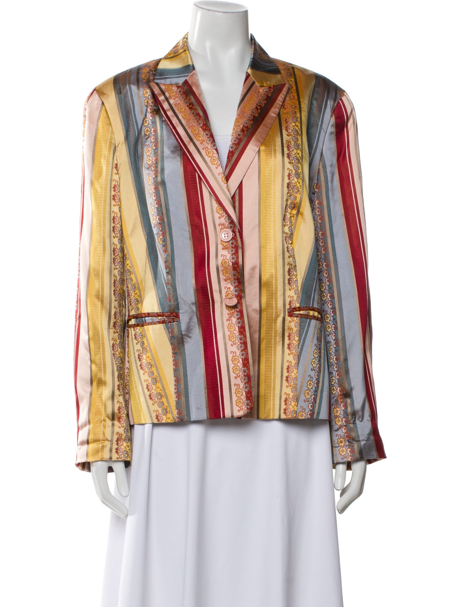 Escada Sport Silk Striped Blazer