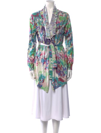 Escada Sport Silk Floral Print Sweater