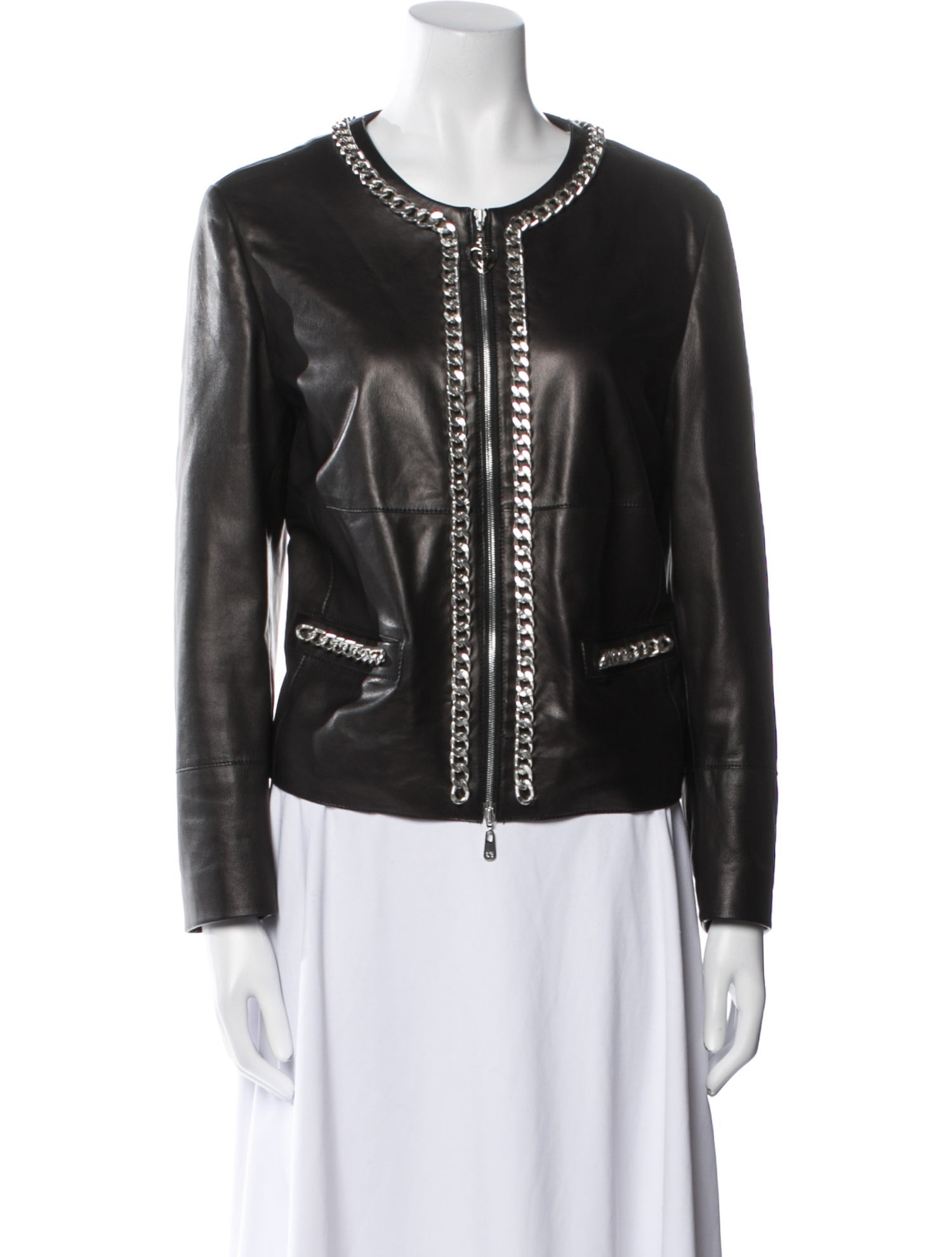 Escada Sport Lamb Leather Biker Jacket