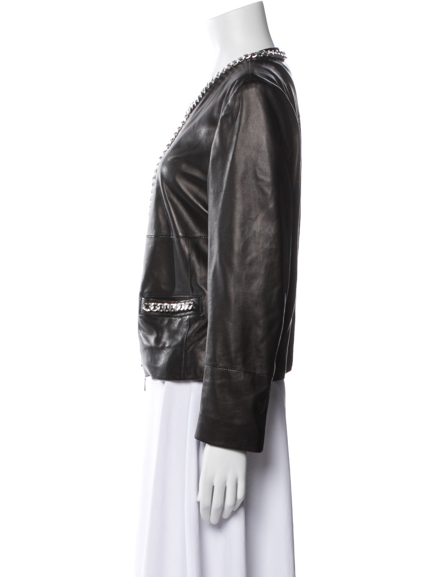 Escada Sport Lamb Leather Biker Jacket