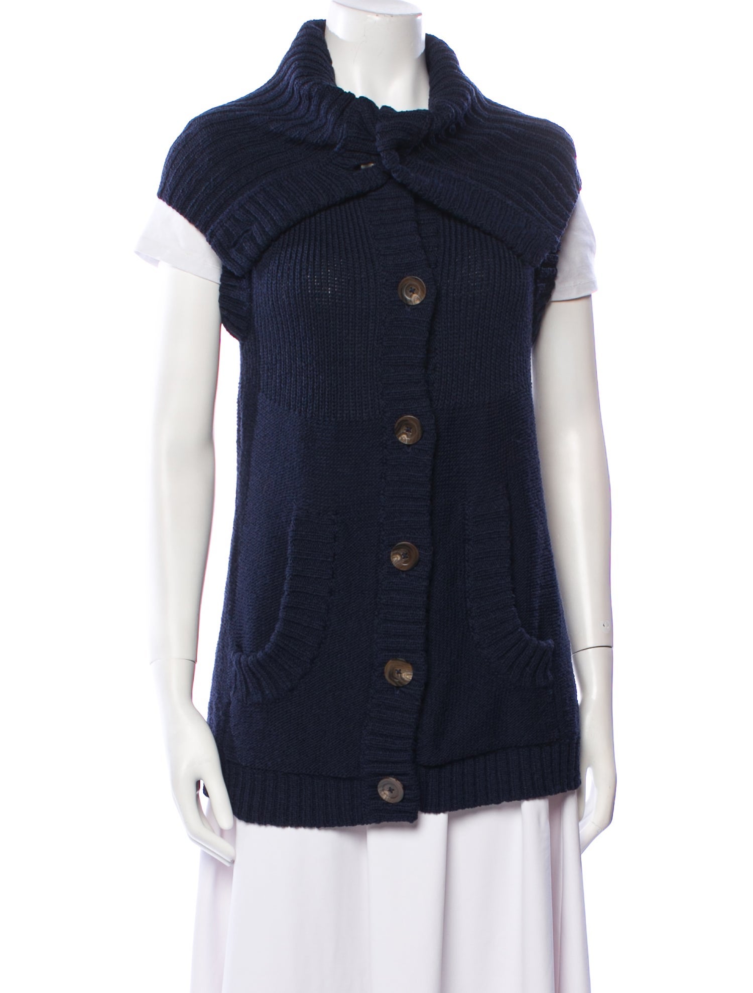 Escada Sport Virgin Wool Mock Neck Sweater