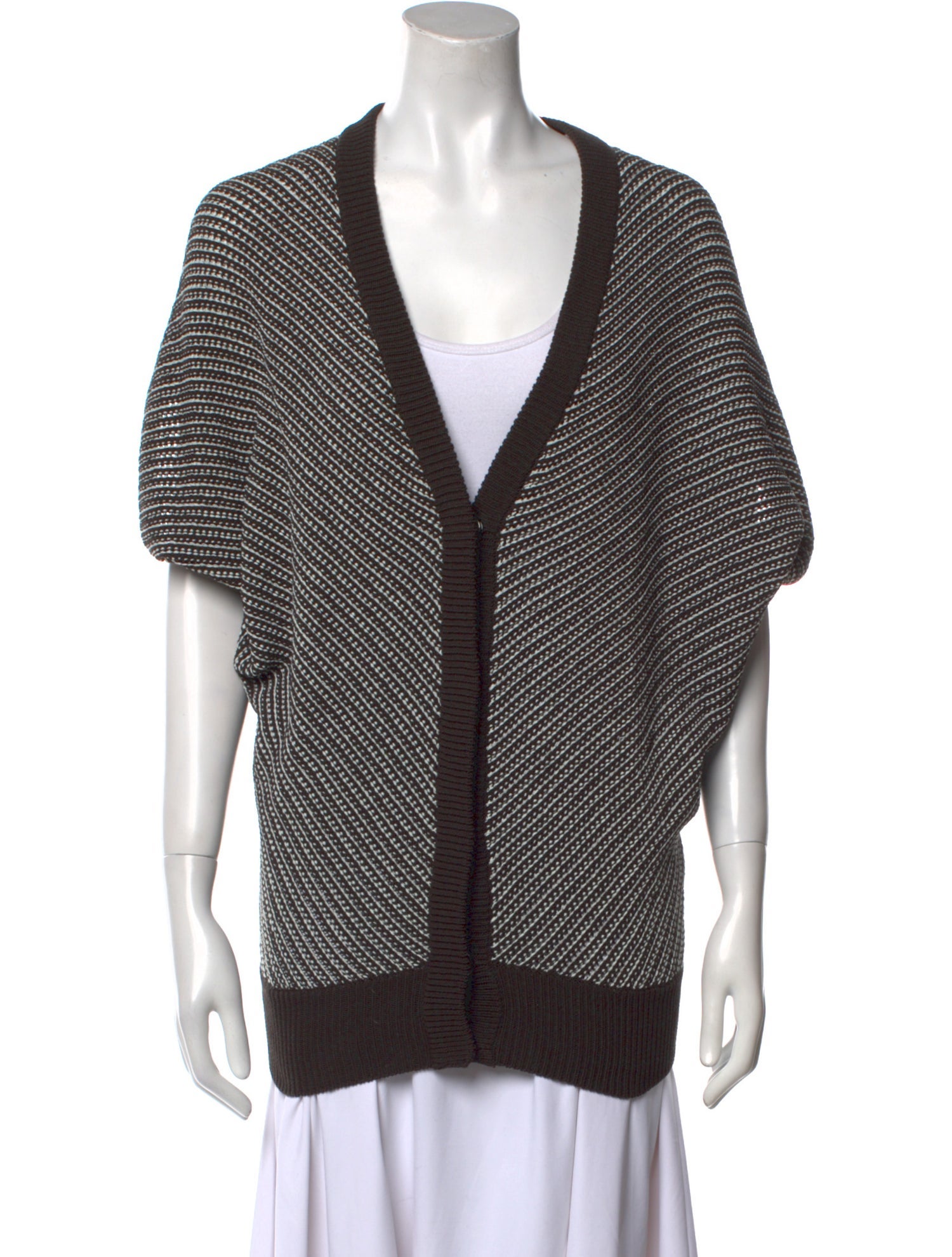 Escada Sport Striped V-Neck Sweater