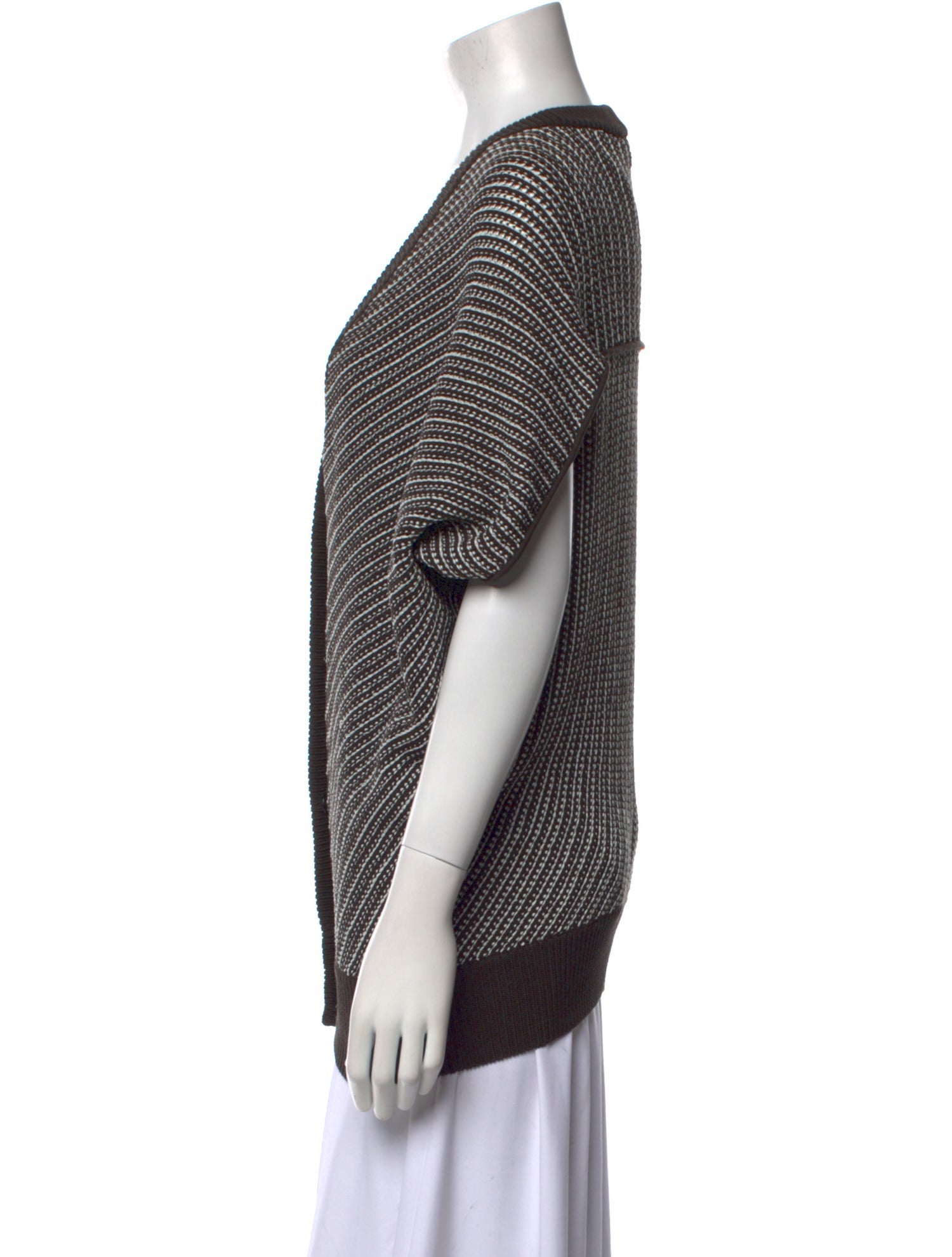 Escada Sport Striped V-Neck Sweater