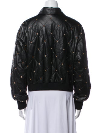 Escada Sport Lamb Leather Bomber Jacket