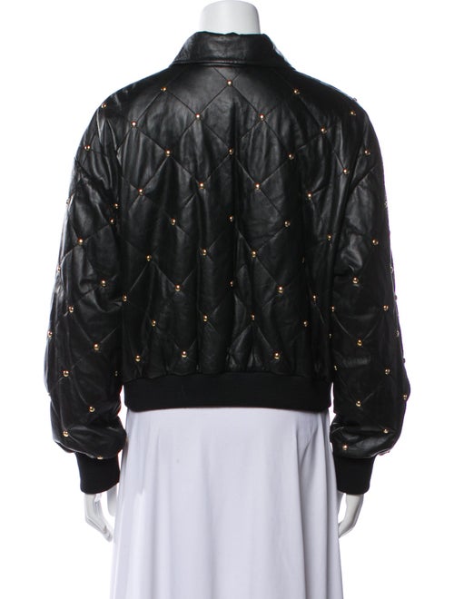 Escada Sport Lamb Leather Bomber Jacket