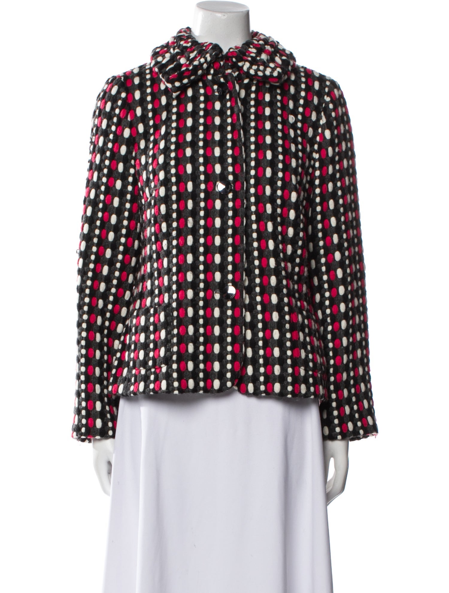 Escada Sport Plaid Print Evening Jacket