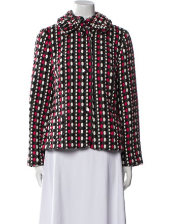 Escada Sport Plaid Print Evening Jacket