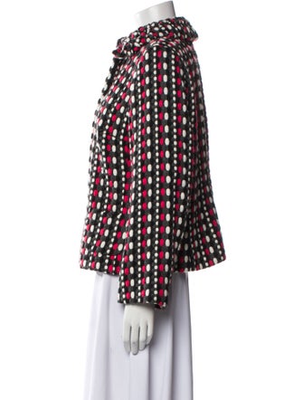 Escada Sport Plaid Print Evening Jacket