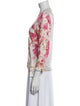 Escada Sport Floral Print V-Neck Sweater