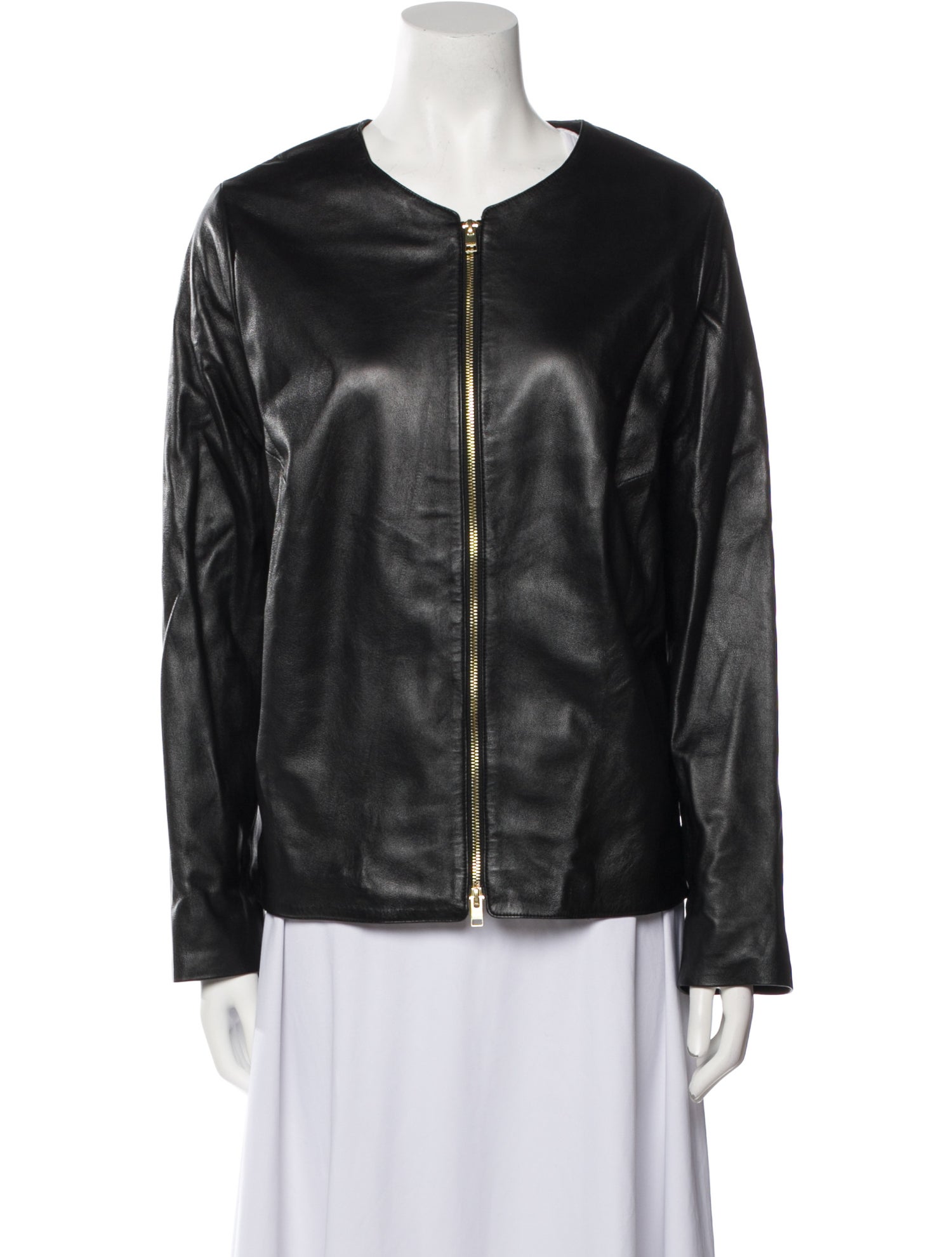 Escada Sport Lamb Leather Bomber Jacket