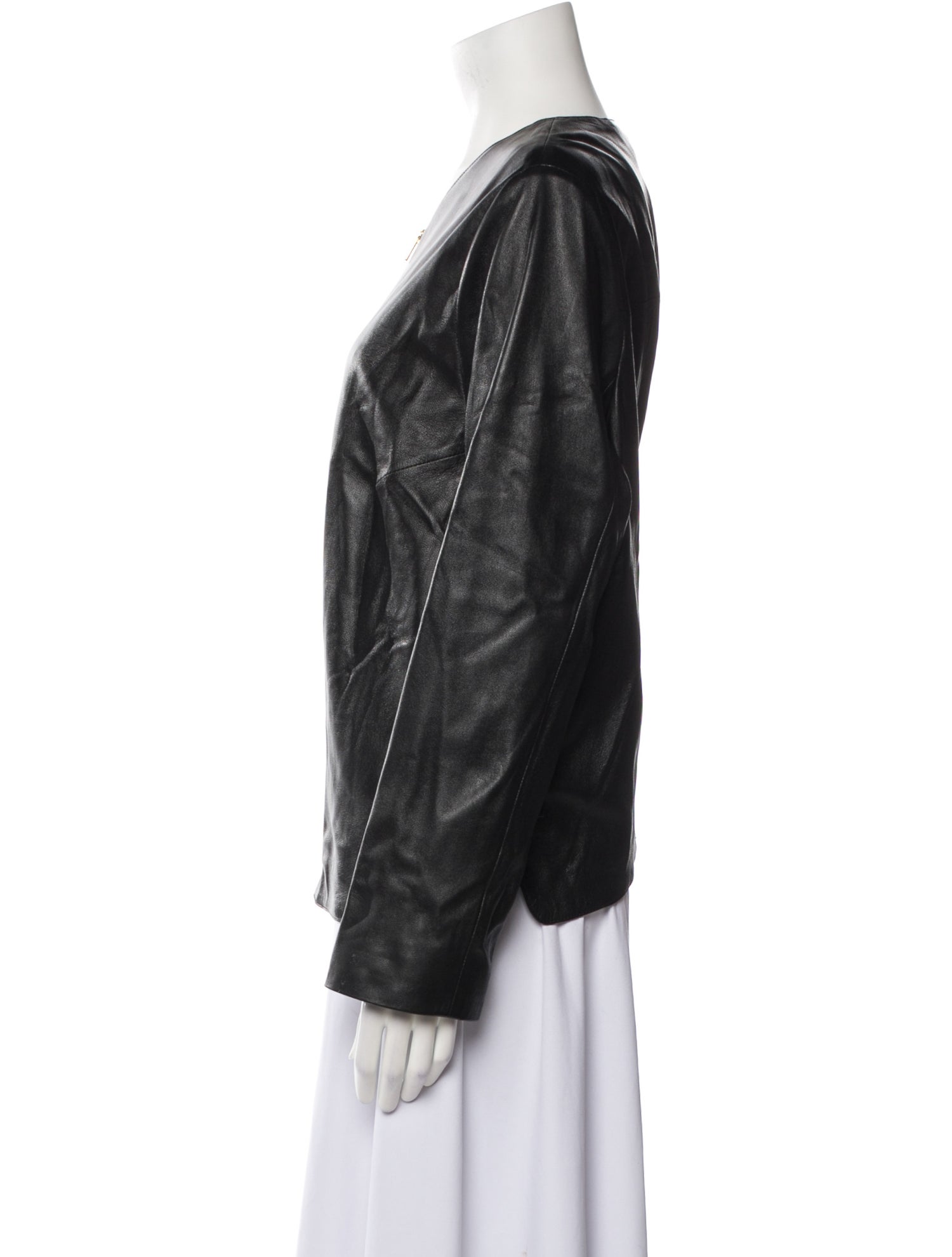 Escada Sport Lamb Leather Bomber Jacket