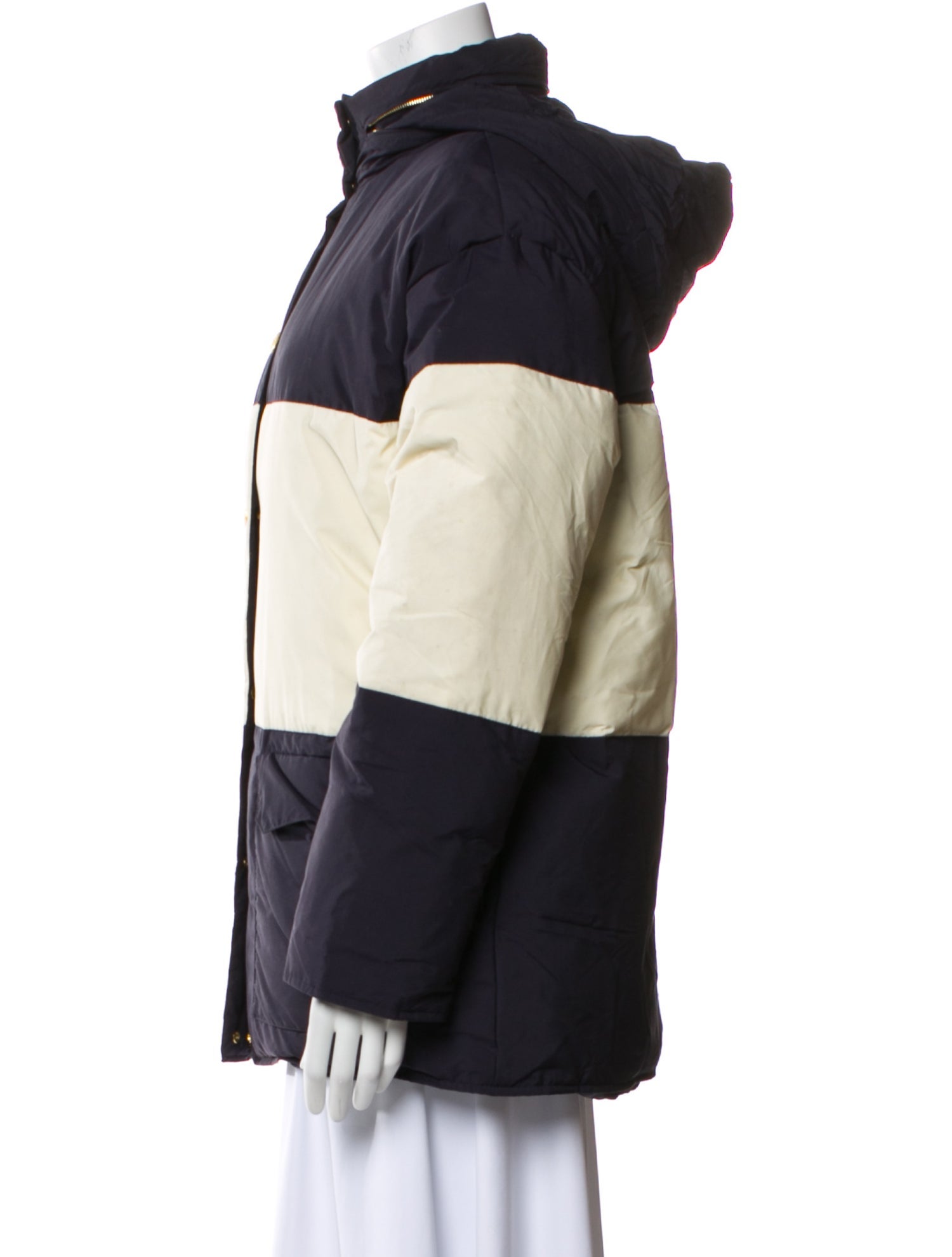 Escada Sport Colorblock Pattern Down Jacket