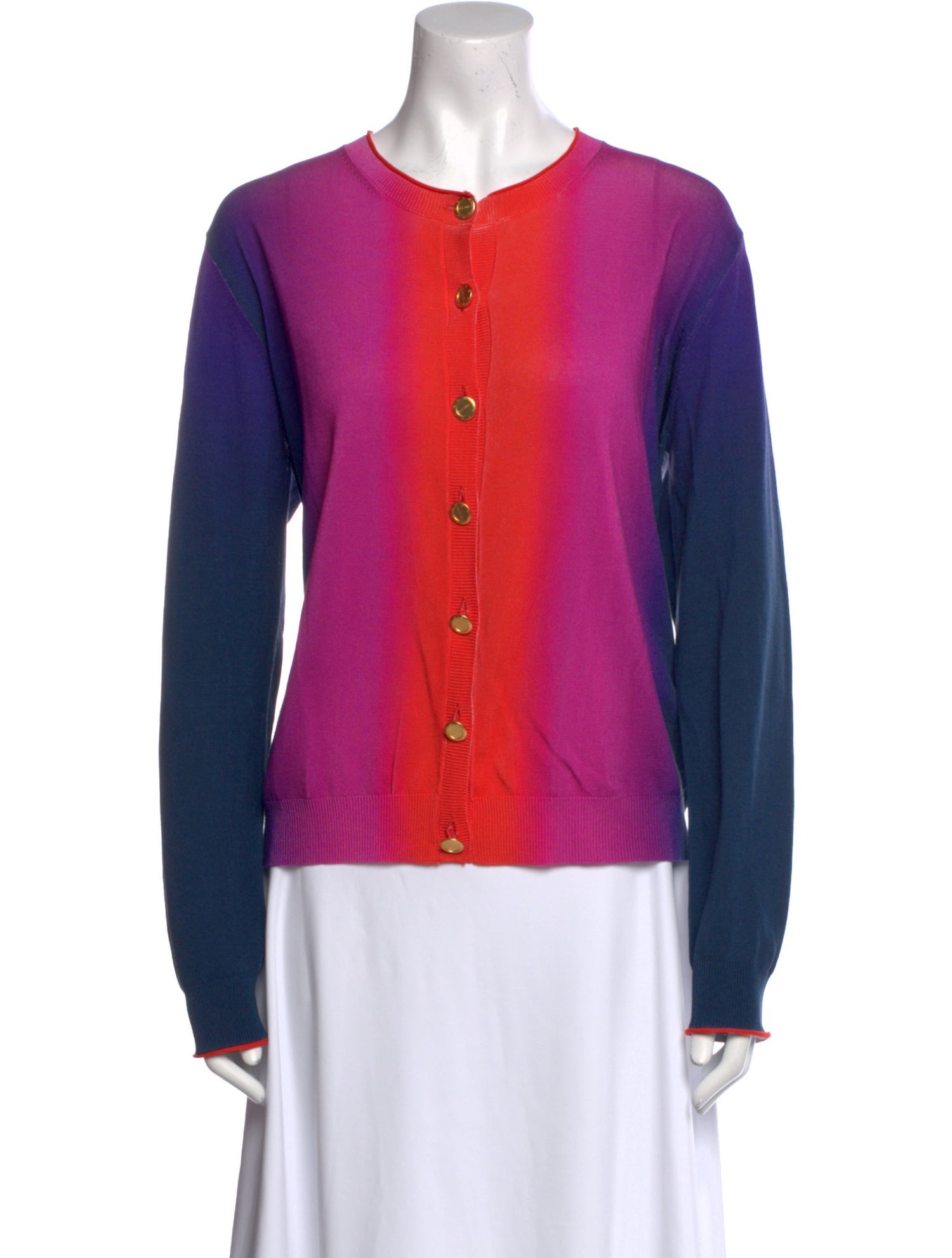 Escada Sport Colorblock Pattern Crew Neck Sweater w/ Tags