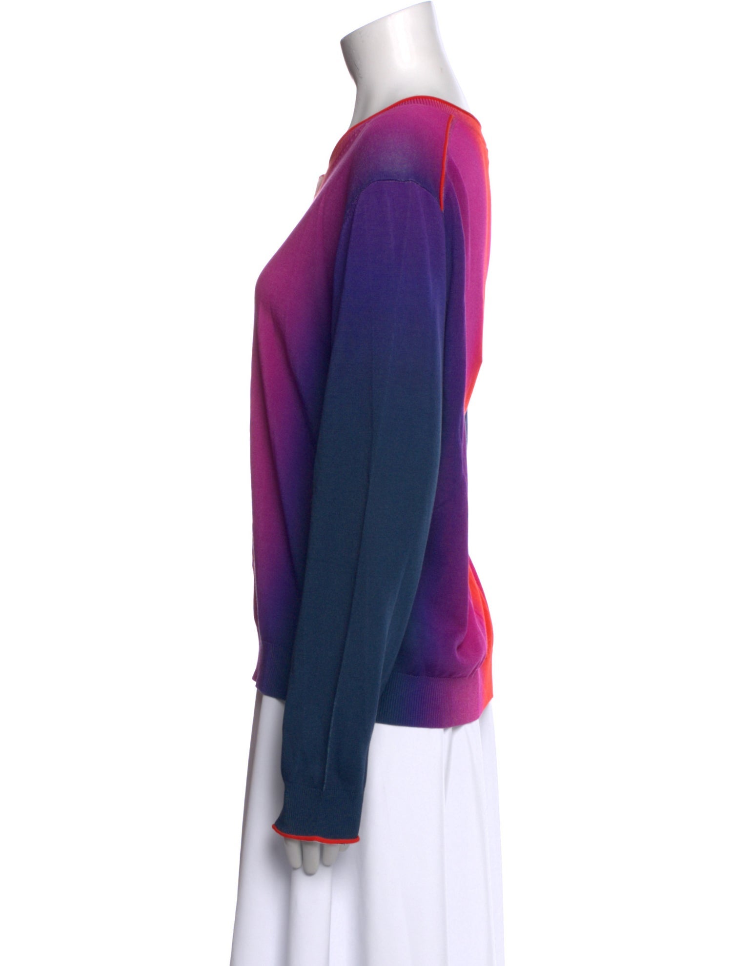 Escada Sport Colorblock Pattern Crew Neck Sweater w/ Tags