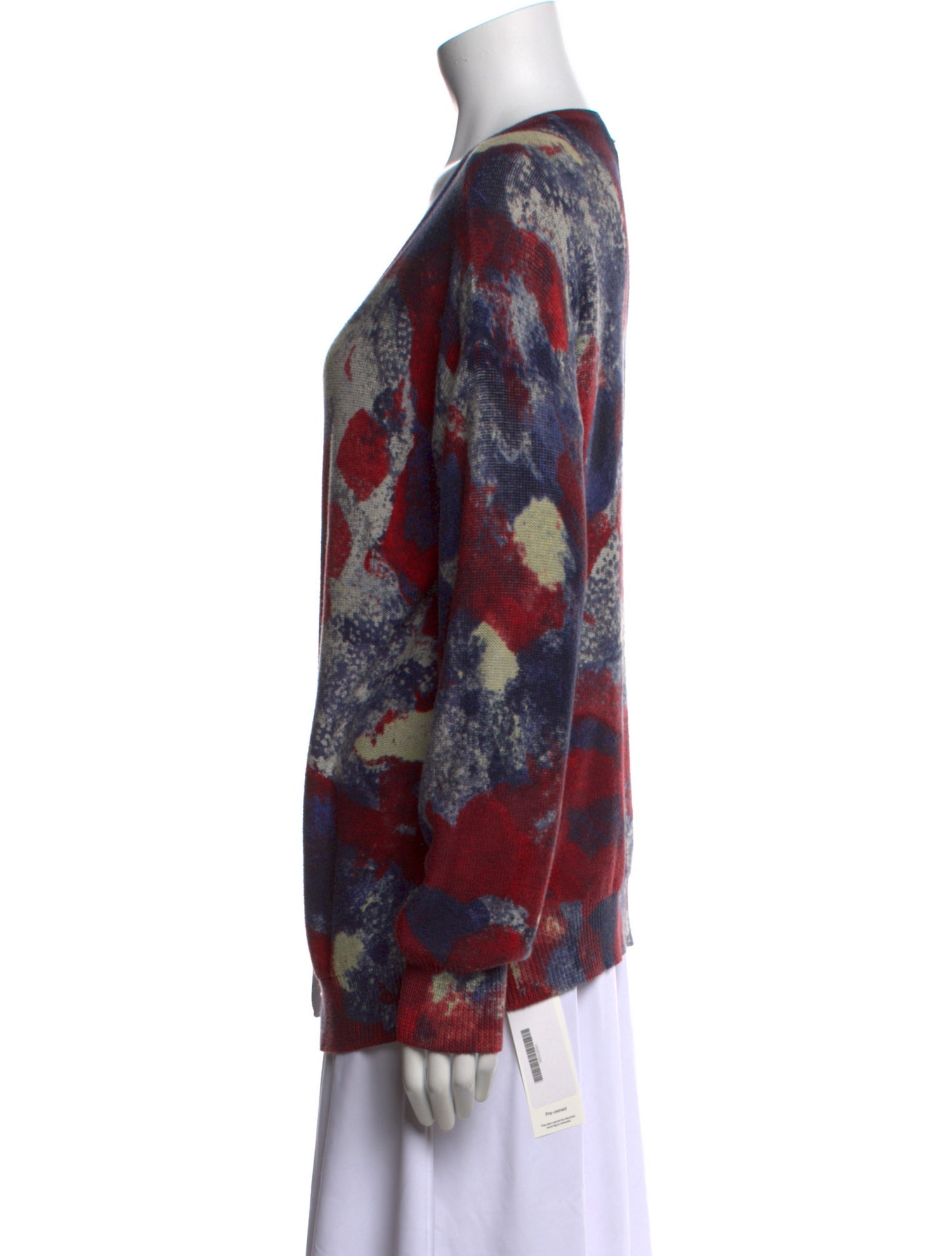 Escada Sport Printed Scoop Neck Sweater