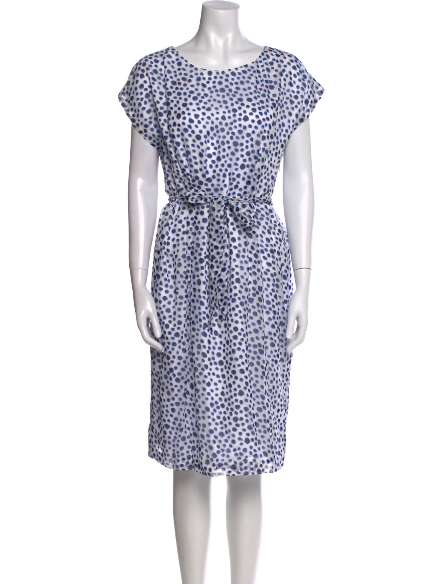 Escada Sport Polka Dot Print Knee-Length Dress
