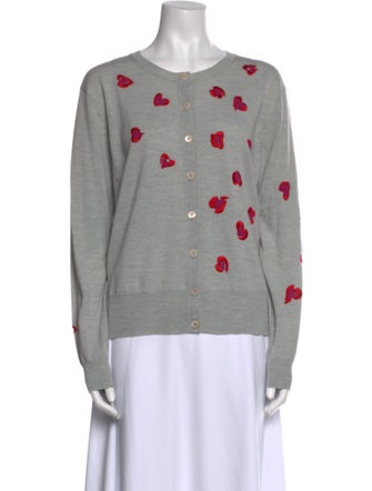 Escada Sport Virgin Wool Printed Sweater