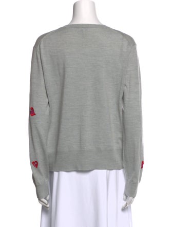 Escada Sport Virgin Wool Printed Sweater