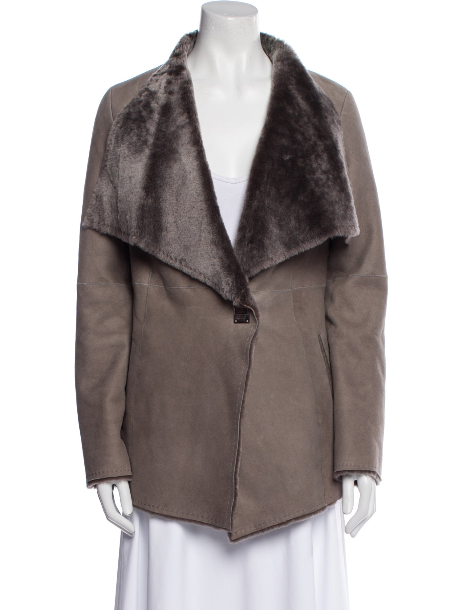 Escada Sport Lambskin Faux Fur Jacket