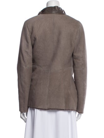 Escada Sport Lambskin Faux Fur Jacket
