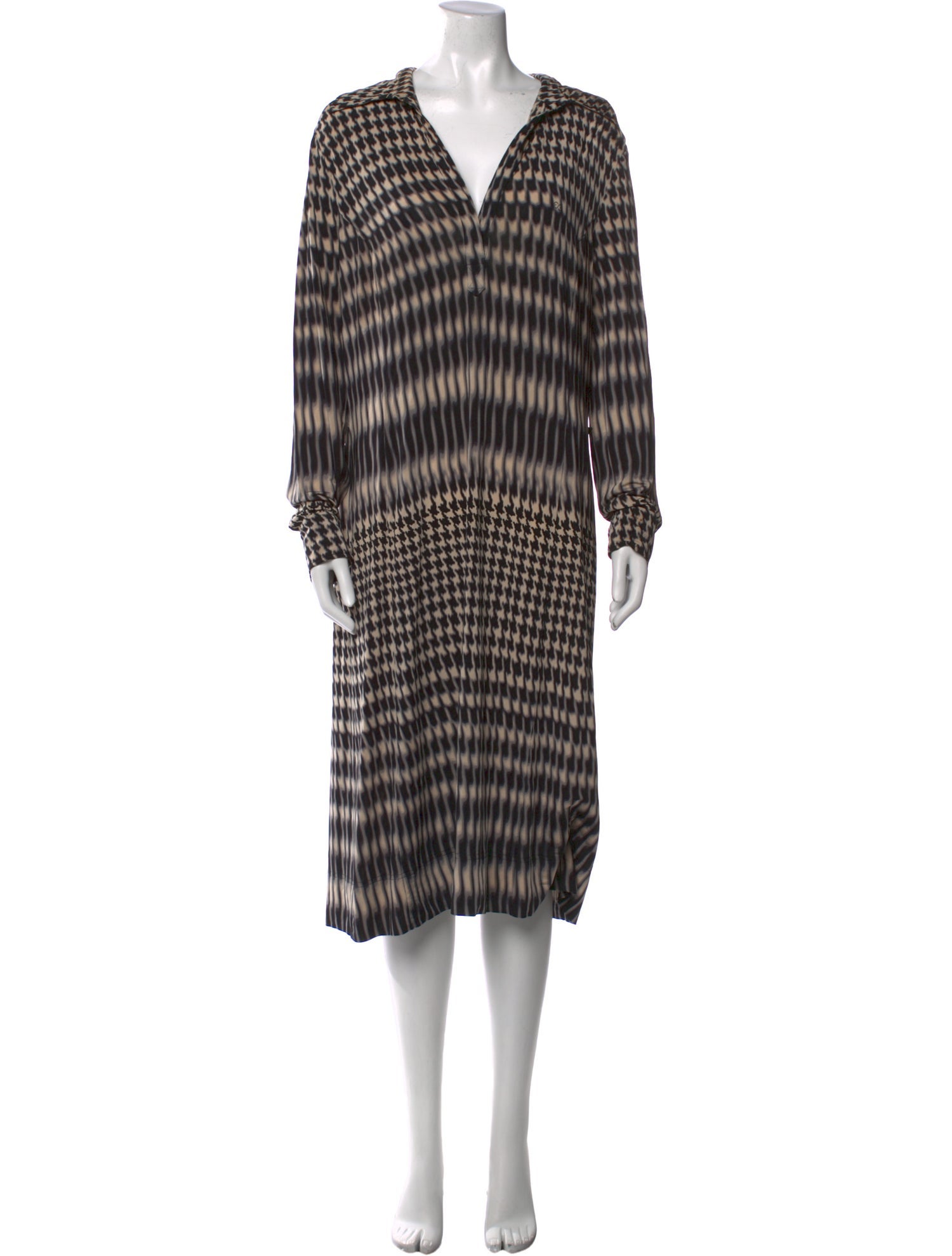 Escada Sport Tie-Dye Print Midi Length Dress