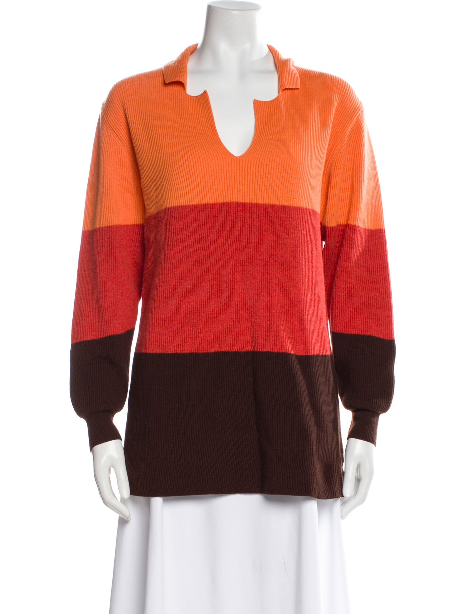 Escada Sport Wool Colorblock Pattern Sweater