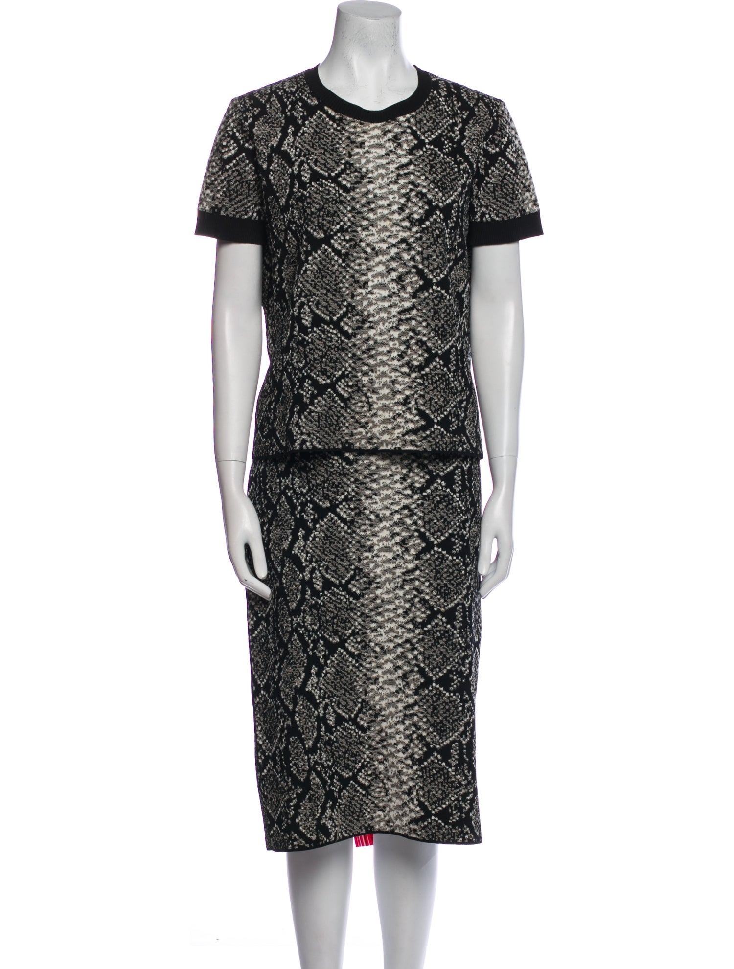 Escada Sport Animal Print Skirt Set