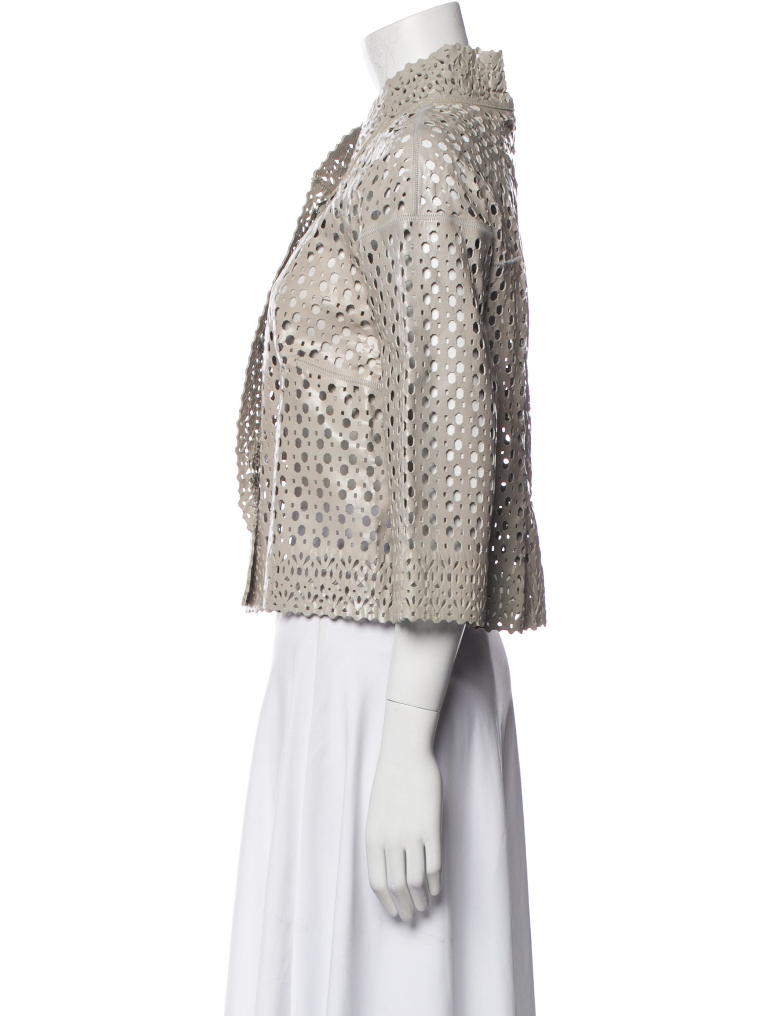 Escada Sport Lamb Leather Animal Print Jacket