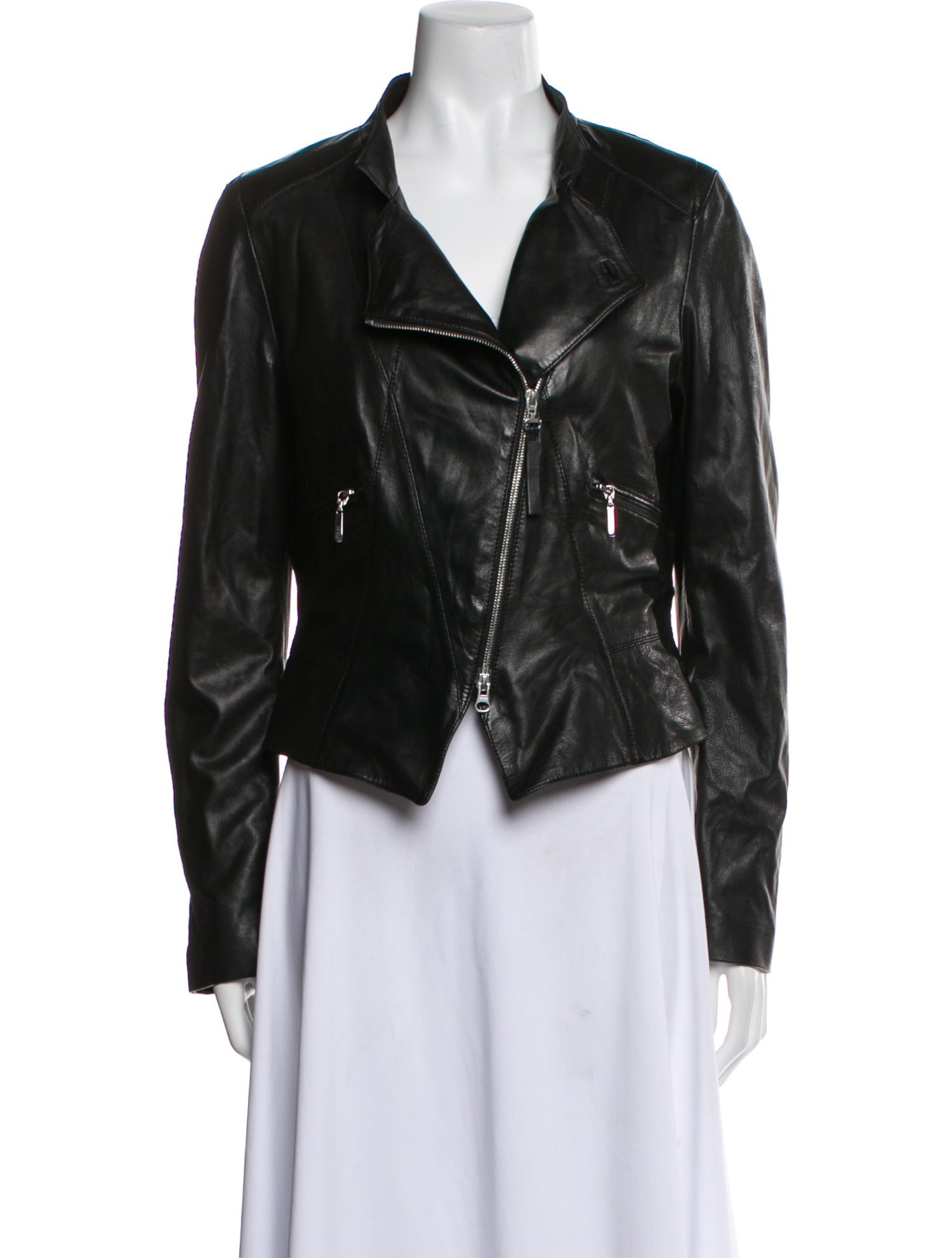 Escada Sport Lamb Leather Biker Jacket